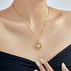 Exquisite Hollow Heart Brass Micro Pave Clear Cubic Zirconia Heart Pendant Necklaces HU9650-1-1
