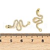 Brass Micro Pave Cubic Zirconia Pendants KK-S526-50G-3