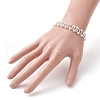 Imitated Pearl Acrylic & Glass Beaded Bracelets with 304 Stainless Steel Lobster Claw Clasps for Women BJEW-JB10199-02-3