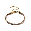 Twisted Nylon Cord Bracelets for Women BJEW-V007-01G-03-2