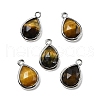 Natural Gemstone Faceted Pendants G-U019-05P-2