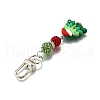 Christmas Theme Resin & Polymer Clay Rhinestone  Pendant Decoration HJEW-TA00350-5