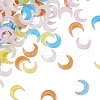  120Pcs 6 Colors Resin 3D Moon Cabochons MRMJ-TA0001-31-1