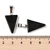 Natural Obsidian Pendants G-B127-04P-06-4