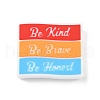 Word Silicone Focal Beads SIL-P010-01B-1