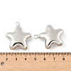 Star Brass Pendants KK-M327-08A-P-3