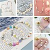 Natural Freshwater Shell Beads with Orange Enamel SHEL-CJ0001-25-7