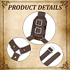 PU Leather Sword Holster Sword Back Sheath for Medieval Renaissance Cosplay Props AJEW-WH0248-583-3