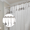 SUPERFINDINGS 12Pcs Iron Shower Curtain Rings for Bathroom AJEW-FH0003-37AS-7