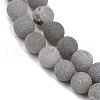 Natural Druzy Agate Beads Strands G-NH0024-A02-10mm-3