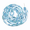 Electroplate Glass Beads Strands X-EGLA-S194-03A-A06-2