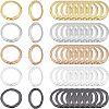 Fingerinspire 60Pcs 5 Colors Brass Linking Rings KK-FG0001-01-1