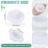  8Pcs 2 Colors EVA Cloth Round Fascinator Hat Base for Millinery AJEW-NB0005-59-2