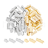 Unicraftale 60Pcs 6 Style 304 Stainless Steel Ribbon Crimp Ends STAS-UN0055-92-1
