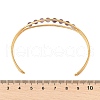 304 Stainless Steel Cuff Bangles for Women BJEW-Z087-08G-5