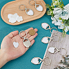 SUPERFINDINGS Iron with Zinc Alloy Sublimation Keychain Blanks KEYC-FH0001-52-3