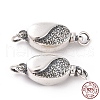 925 Sterling Silver Box Clasps STER-D035-18AS-4