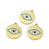 Ion Plating(IP) Golden 304 Stainless Steel Pendants STAS-H178-07G-B-3