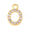 Golden Tone Alloy Rhinestone Pendants PW-WGCC773-15-1