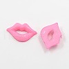 Acrylic Lip Shaped Cabochons BUTT-E024-A-08-2