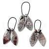 2Pcs Natural Mexican Agate Pendants G-B105-01G-1