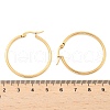 Ion Plating(IP) 304 Stainless Steel Hoop Earrings EJEW-N0016-11G-E-3