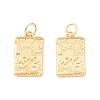 Eco-Friendly Brass Micro Pave Cubic Zirconia Pendants KK-I698-34G-3