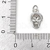 Brass Micro Pave Clear Cubic Zirconia Pendants KK-L231-08P-3