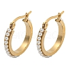 PVD Vacuum Plating 202 Stainless Steel Hoop Earrings EJEW-H003-40G-02-1