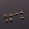 316L Surgical Stainless Steel Micro Pave Clear Cubic Zirconia Cartilage Earrings WG14BE9-12-2