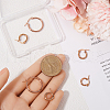 SOFPLATE 3 Styles 201 Stainless Steel Hoop Earrings EJEW-SP0001-04-3