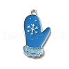 Winter Theme Alloy Enamel Pendants ENAM-M002-05E-P-1