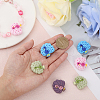 CHGCRAFT 12Pcs 4 Colors Food Grade Eco-Friendly Silicone Beads SIL-CA0001-86-3