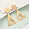 304 Stainless Steel Dangle Stud Earrings EJEW-Z098-15G-1
