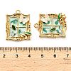 304 Stainless Steel Enamel & Rhinestone Pendants STAS-B084-02G-01-3