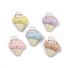 Opaque Resin Cabochons RESI-K043-06D-1