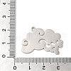 Non-Tarnish 201 Stainless Steel Pendants STAS-B049-22P-3