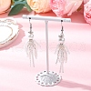 Handmade Glass Seed Beads Dangle Earrings EJEW-MZ00447-03-1