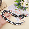 Zinc Alloy Curban Chain & PU Leather Bag Straps FIND-WH0143-52P-3