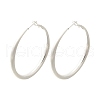 Brass Hoop Earrings for Women EJEW-A121-18C-S-2