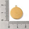 304 Stainless Steel Enamel Pendants STAS-Q309-12G-3