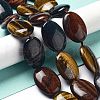 Natural Tiger Eye Beads Strands G-P528-D04-01-2