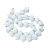 Natural Dyed Quartz Imitation Aquamarine Beads Strands G-C116-A89-01-5