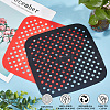 Gorgecraft 2Pcs 2 Colors Reusable Silicone Mesh Liner Mats AJEW-GF0006-33-4