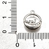Brass Micro Pave Clear Cubic Zirconia Pendants KK-G530-01B-P-3
