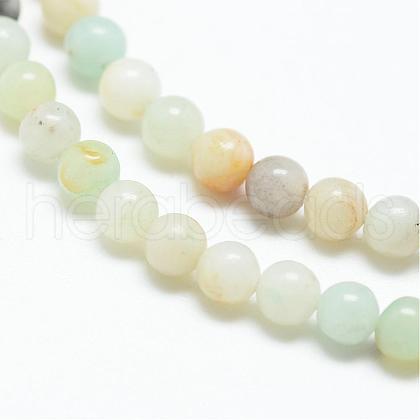 Natural Flower Amazonite Bead Strands G-R172-3mm-17-1