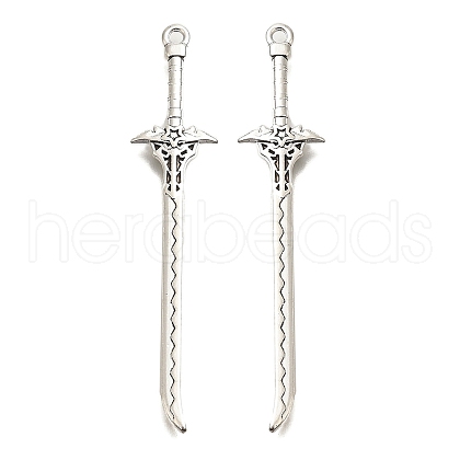Tibetan Style Alloy Big Pendants FIND-G078-32H-AS-1