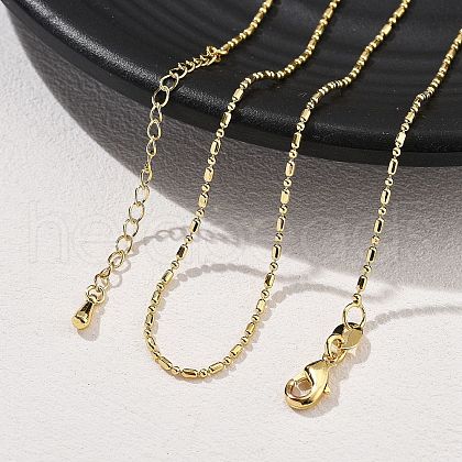 Brass Ball Chain Necklaces KK-P304-03KCG-1