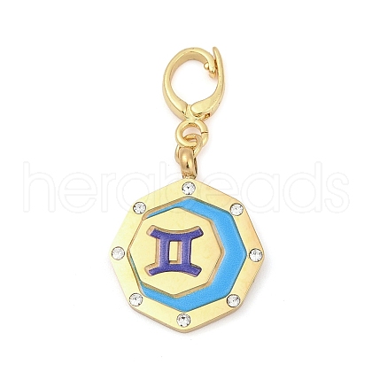 304 Stainless Steel Enamel Pendant Decoration STAS-S168-01G-03-1