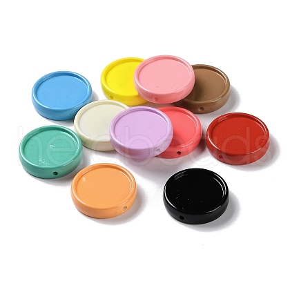 Baking Paint Opaque Acrylic Beads OACR-B019-01-1